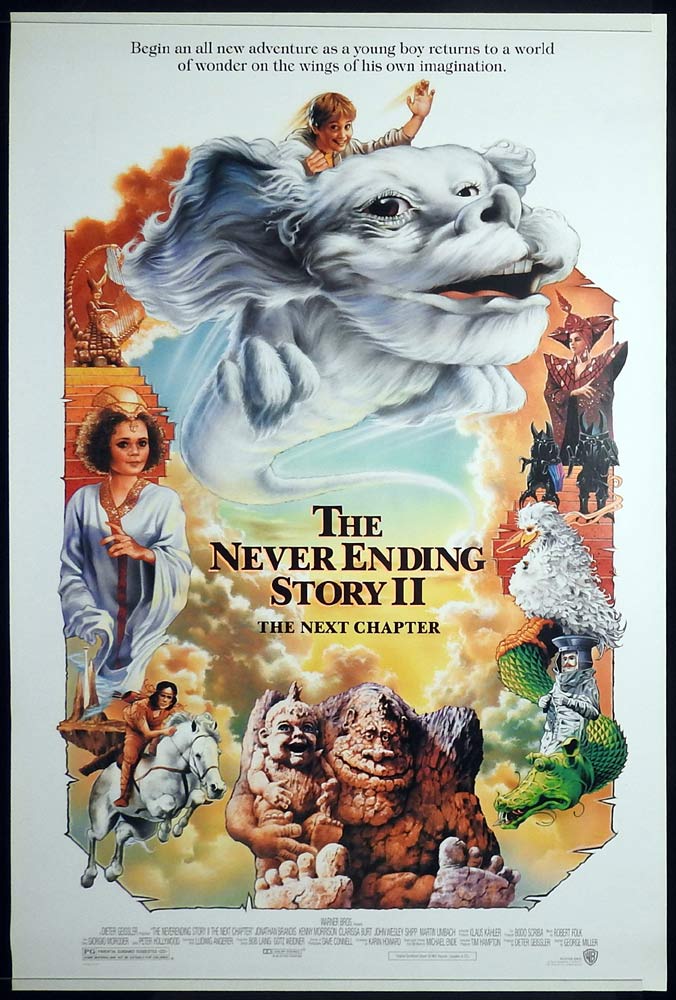 THE NEVER ENDING STORY II Original DS One Sheet Movie Poster Noah Hathaway