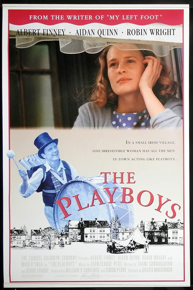 THE PLAYBOYS Original ROLLED One Sheet Movie Poster Albert Finney Aidan Quinn