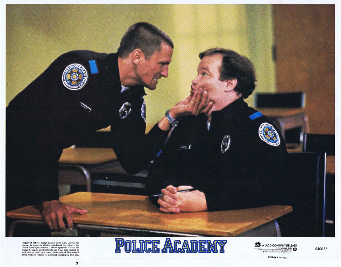 POLICE ACADEMY Original Lobby Card 2 Steve Guttenberg Kim Cattrall