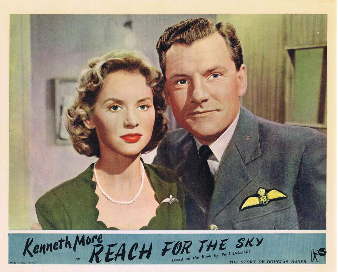 REACH FOR THE SKY Original English Lobby Card 2 Kenneth More