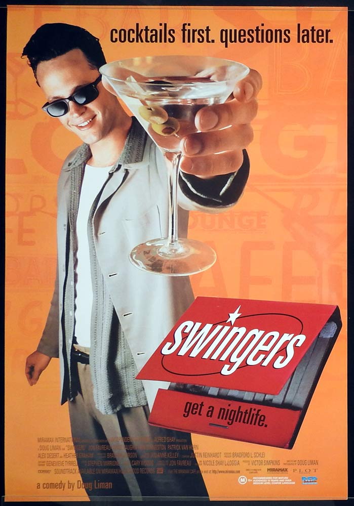 SWINGERS Original One Sheet Movie Poster Jon Favreau Vince Vaughn