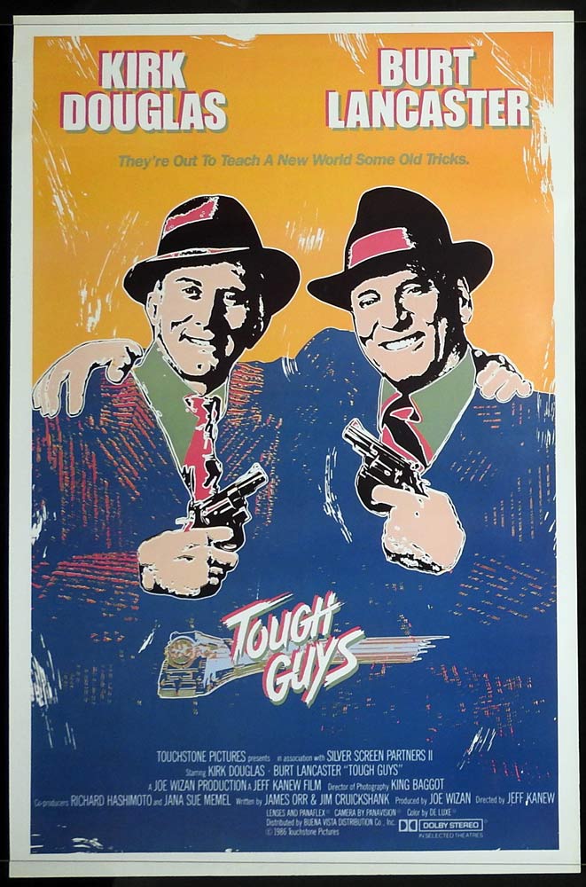TOUGH GUYS Original One Sheet Movie Poster Burt Lancaster Kirk Douglas