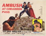 AMBUSH AT CIMARRON PASS Original Title Lobby Card Scott Brady Clint Eastwood