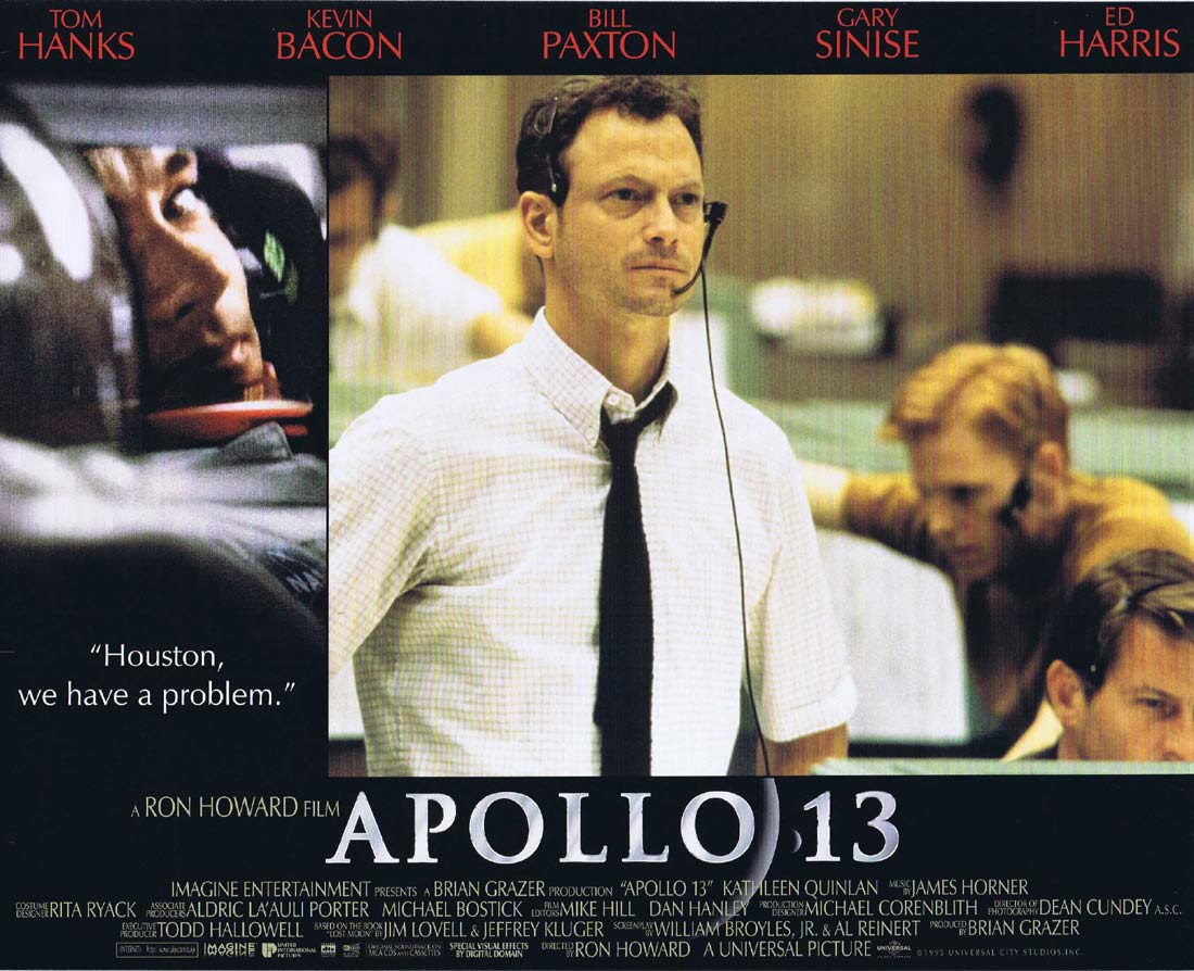 APOLLO 13 Original US INT Lobby Card 2 Tom Hanks Kevin Bacon