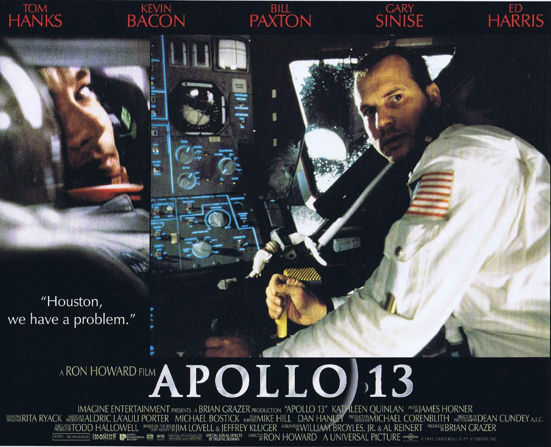 APOLLO 13 Original US INT Lobby Card 6 Tom Hanks Kevin Bacon