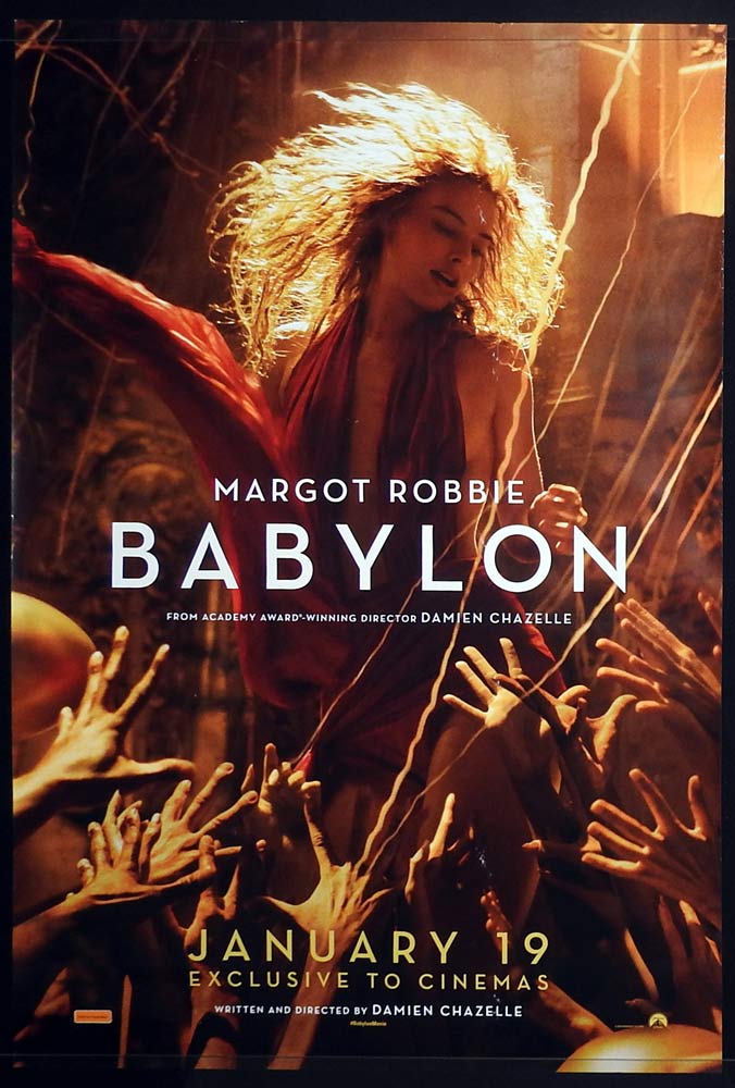 BABYLON Original DS AU One Sheet Movie Poster Brad Pitt Margot Robbie B