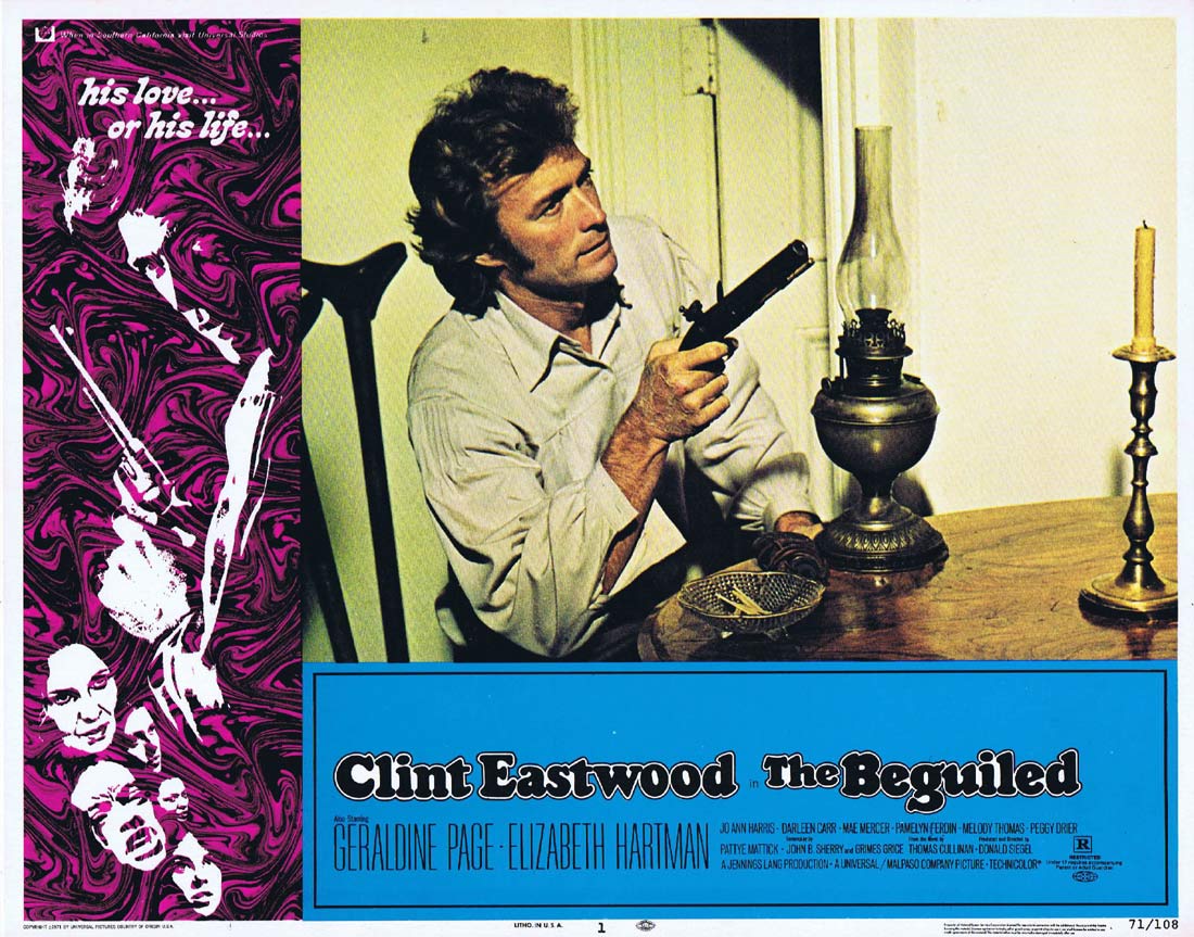 THE BEGUILED Original Lobby Card 1 Clint Eastwood Geraldine Page