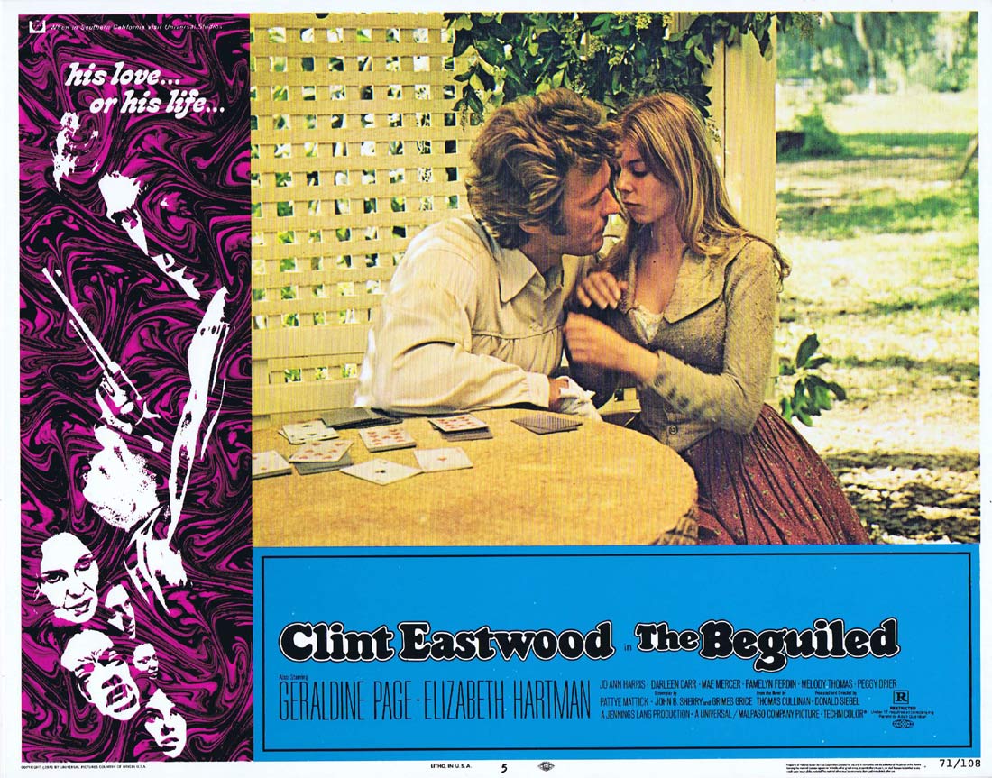 THE BEGUILED Original Lobby Card 5 Clint Eastwood Geraldine Page