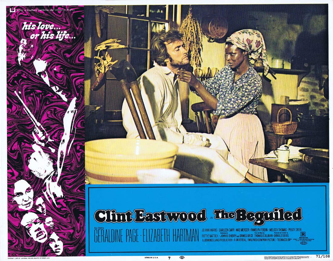 THE BEGUILED Original Lobby Card 7 Clint Eastwood Geraldine Page