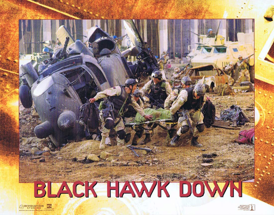 BLACK HAWK DOWN Original US Lobby Card 2 Josh Hartnett Eric Bana