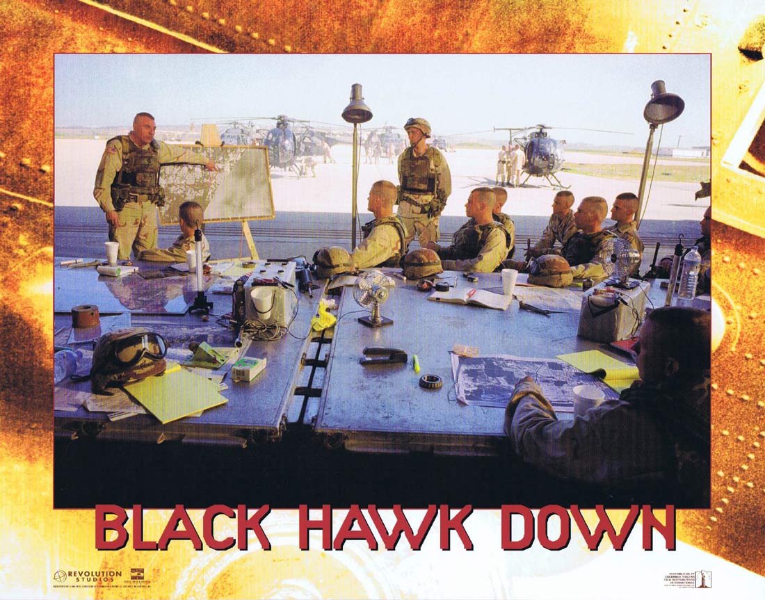 BLACK HAWK DOWN Original US Lobby Card 3 Josh Hartnett Eric Bana