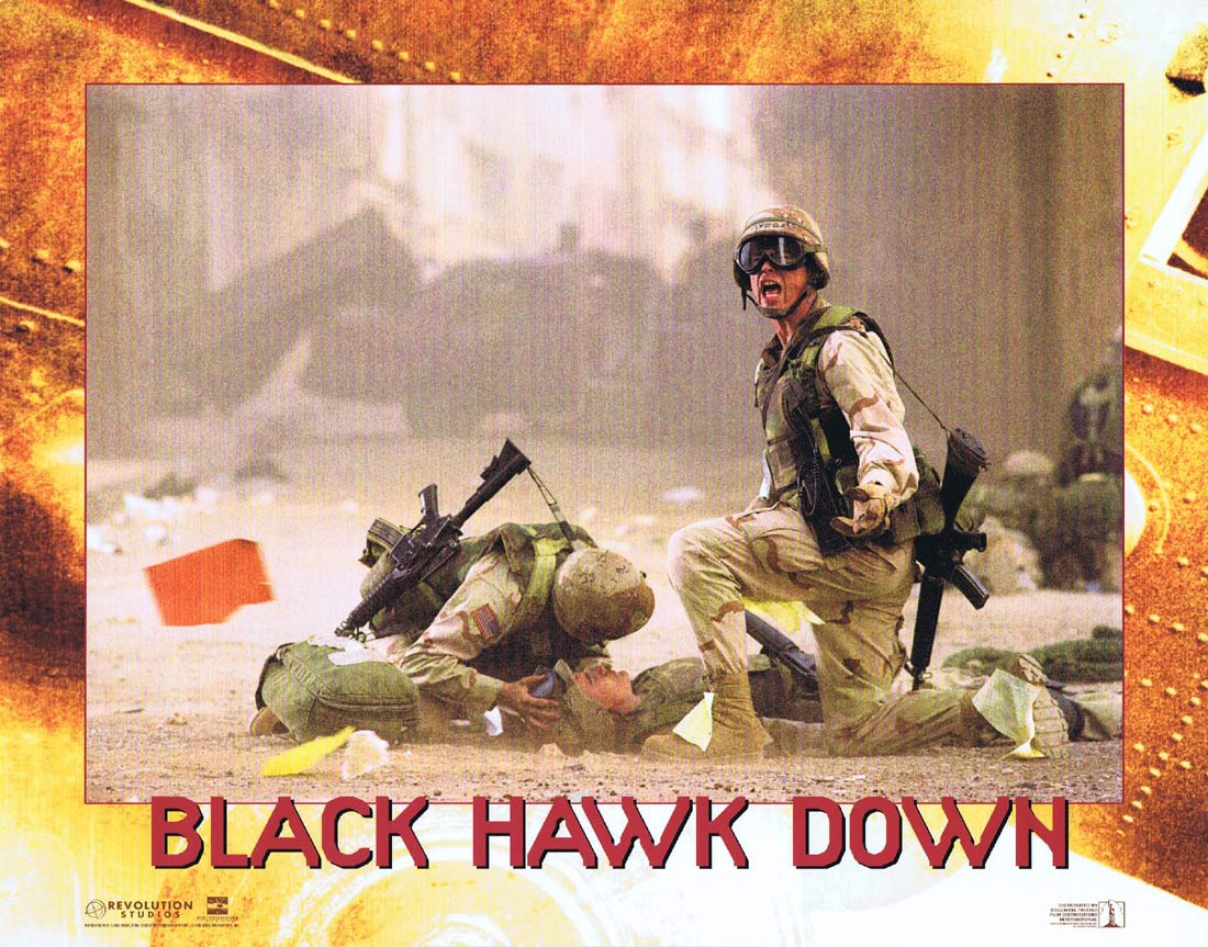 BLACK HAWK DOWN Original US Lobby Card 4 Josh Hartnett Eric Bana