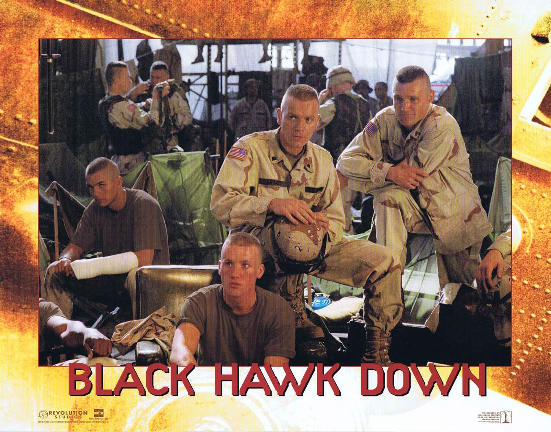 BLACK HAWK DOWN Original US Lobby Card 8 Josh Hartnett Eric Bana