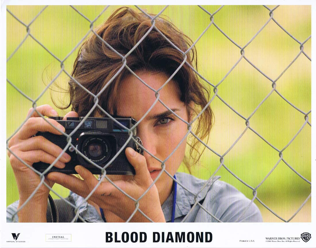 BLOOD DIAMOND Original US Lobby Card 2 Leonardo DiCaprio Jennifer Connelly