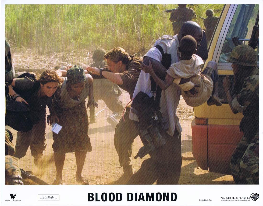 BLOOD DIAMOND Original US Lobby Card 8 Leonardo DiCaprio Jennifer Connelly