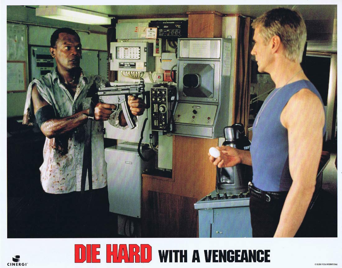 DIE HARD WITH A VENGEANCE Original US Lobby Card 5 Bruce Willis Jeremy Irons