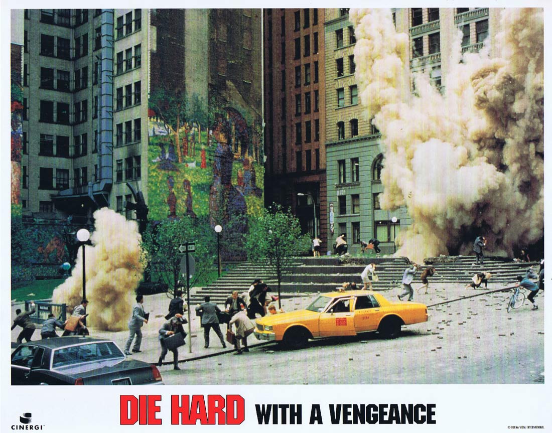 DIE HARD WITH A VENGEANCE Original US Lobby Card 7 Bruce Willis Jeremy Irons