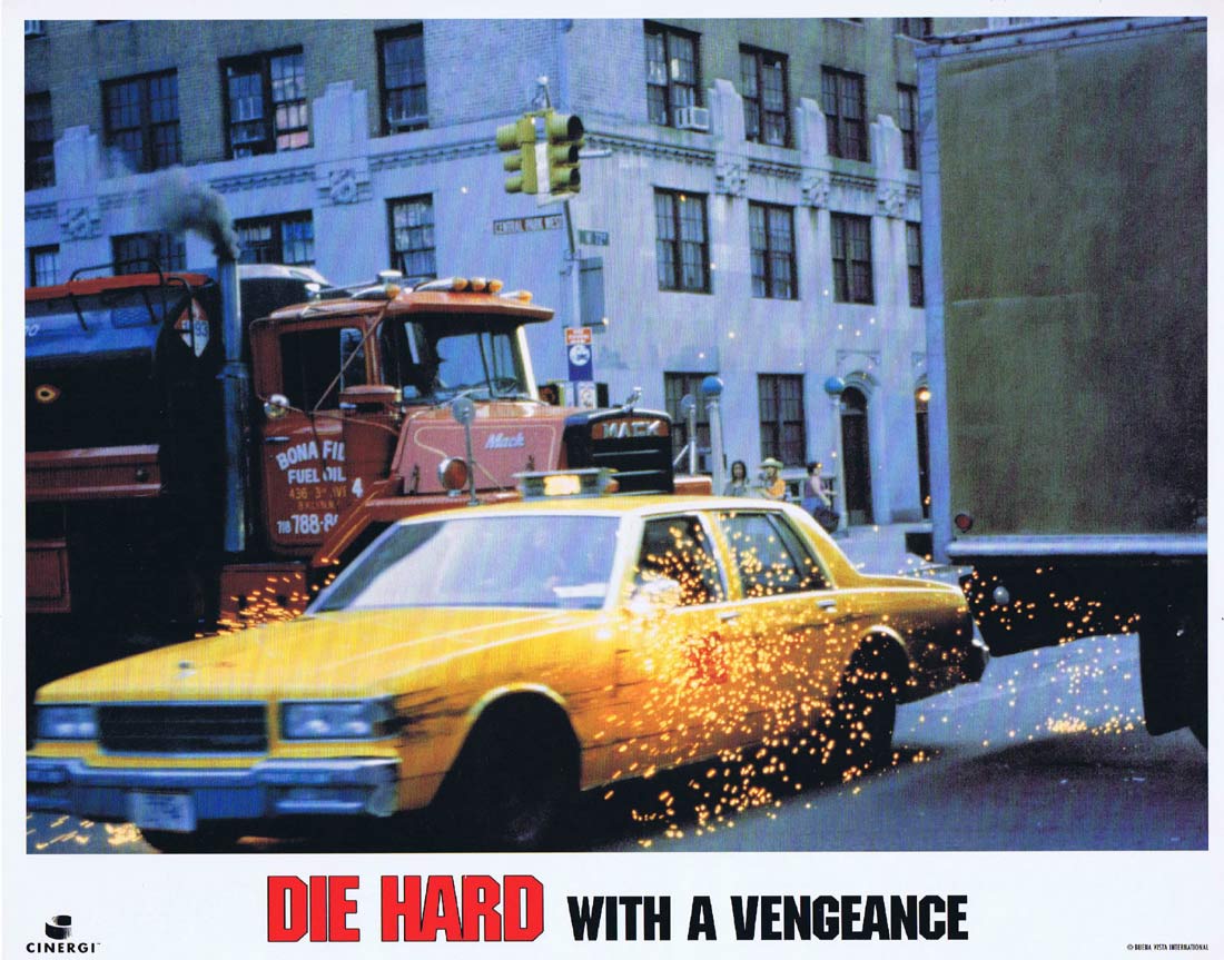 DIE HARD WITH A VENGEANCE Original US Lobby Card 8 Bruce Willis Jeremy Irons