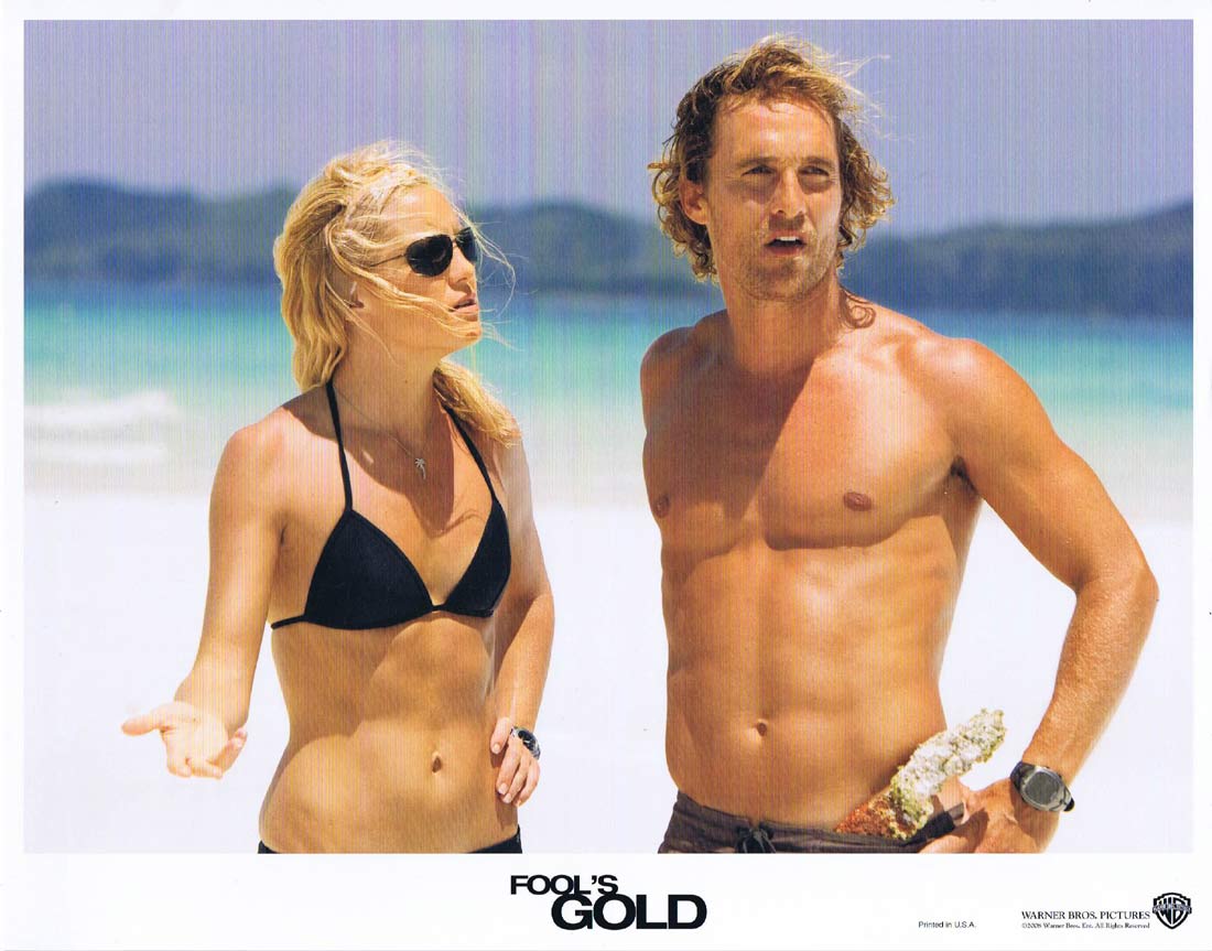 FOOL’S GOLD Original US Lobby Card 1 Matthew McConaughey Kate Hudson
