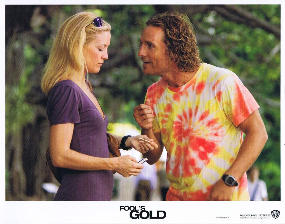 FOOL’S GOLD Original US Lobby Card 2 Matthew McConaughey Kate Hudson