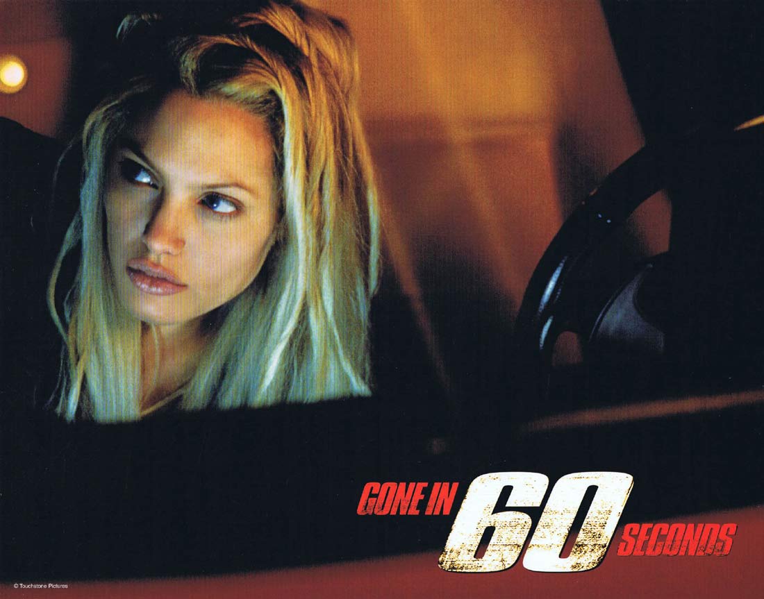 GONE IN 60  SECONDS Original US Lobby Card 4 Nicolas Cage Angelina Jolie