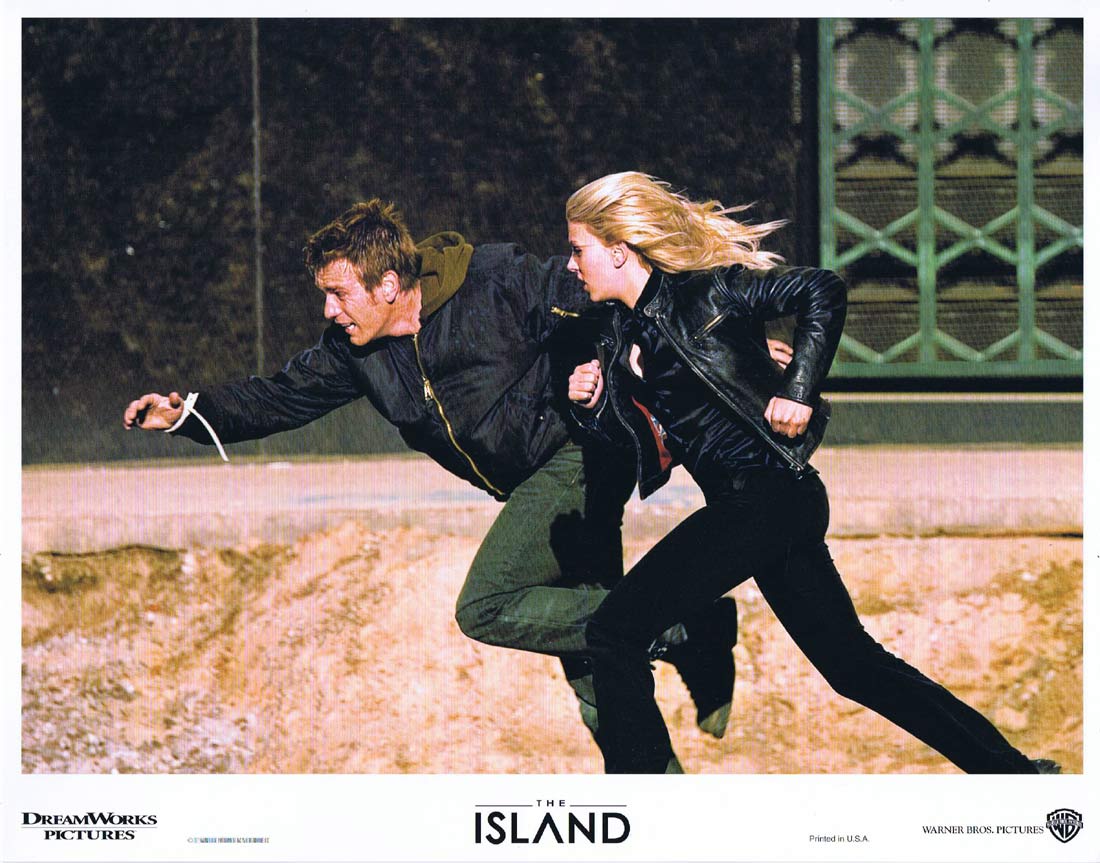 THE ISLAND Original US Lobby Card 2 Ewan McGregor Scarlett Johansson