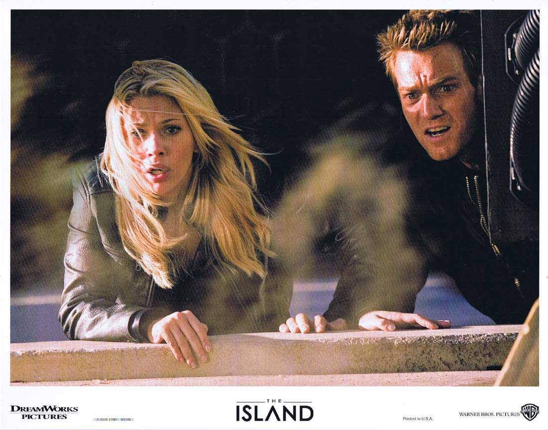 THE ISLAND Original US Lobby Card 4 Ewan McGregor Scarlett Johansson