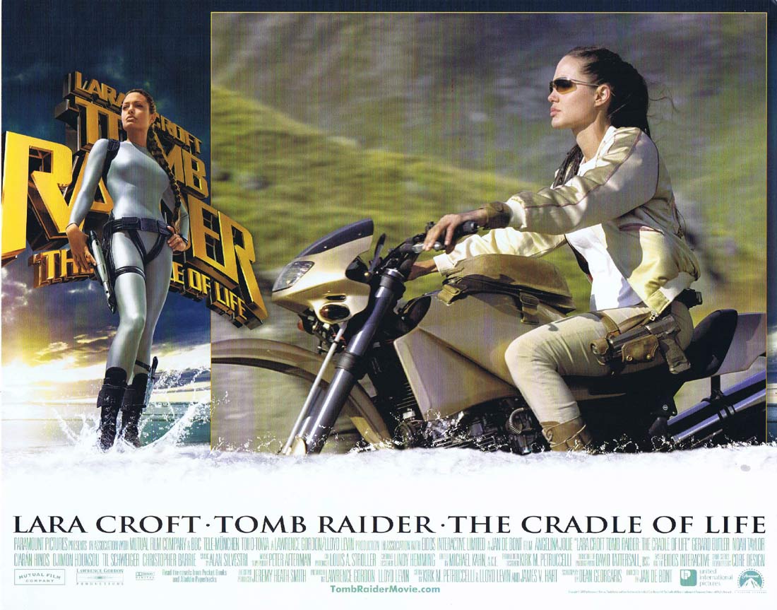 LARA CROFT TOMB RAIDER THE CRADLE OF LIFE Original US Lobby Card 8 Angelina Jolie