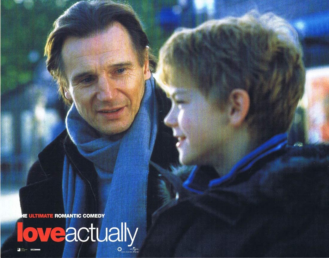 LOVE ACTUALLY Original US Lobby Card 7 Hugh Grant Liam Neeson