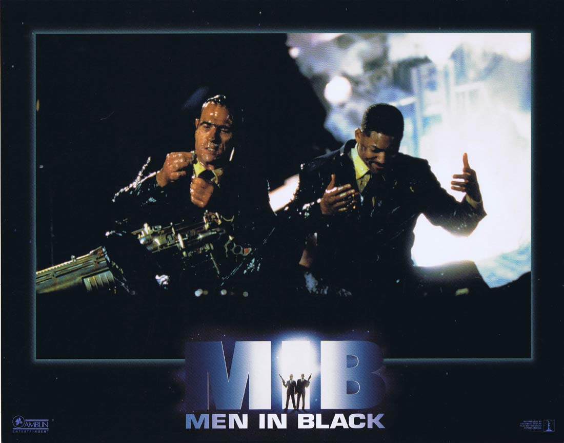 MEN IN BLACK Original US Lobby Card 6 Tommy Lee Jones Will Smith Marvel