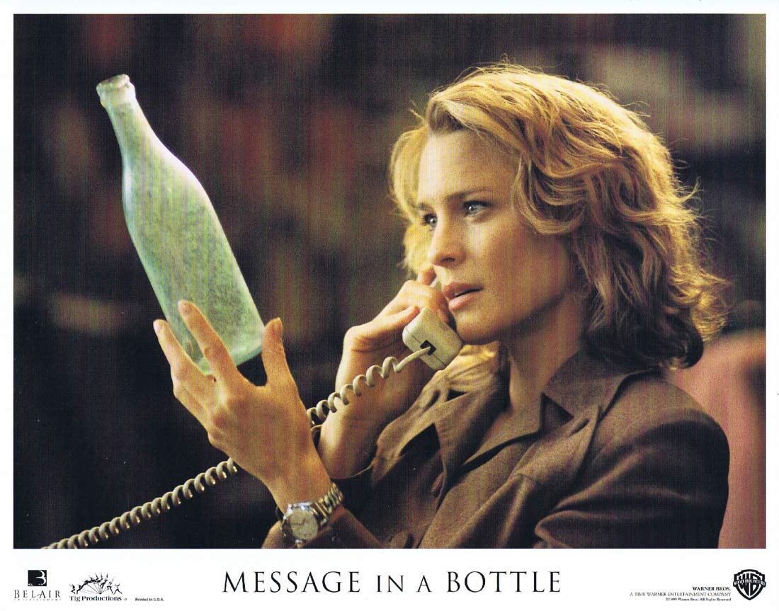 MESSAGE IN A BOTTLE Original US Lobby Card 5 Kevin Costner Robin Wright