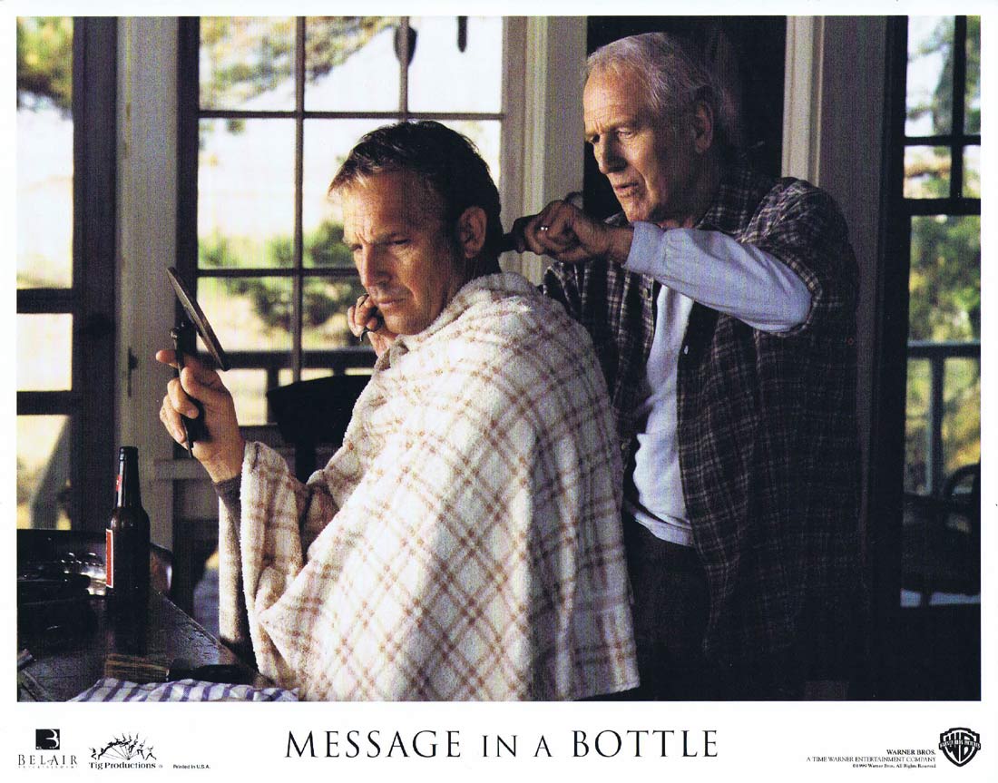 MESSAGE IN A BOTTLE Original US Lobby Card 6 Kevin Costner Robin Wright