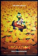 MIGRATION Original DS Australian One Sheet Movie Poster Elizabeth Banks Ducks