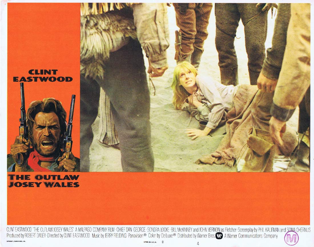 THE OUTLAW JOSEY WALES Original US Lobby Card 4 Clint Eastwood