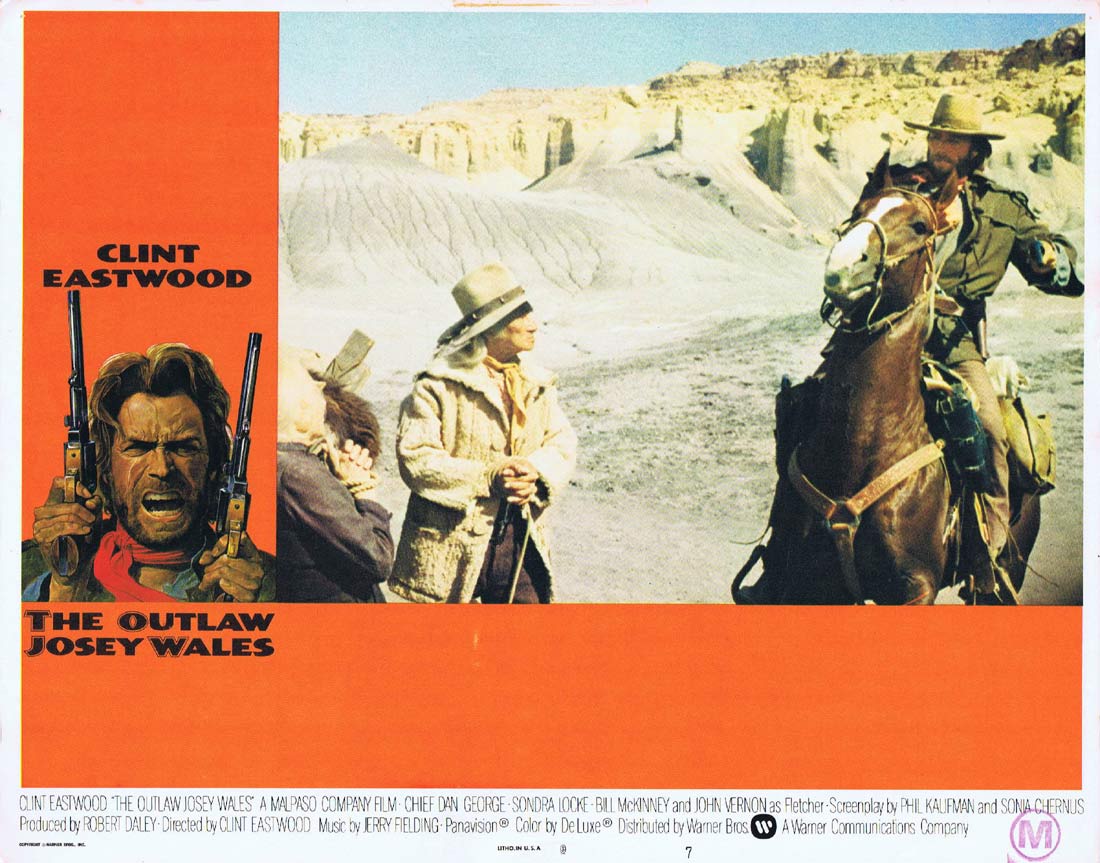 THE OUTLAW JOSEY WALES Original US Lobby Card 7 Clint Eastwood