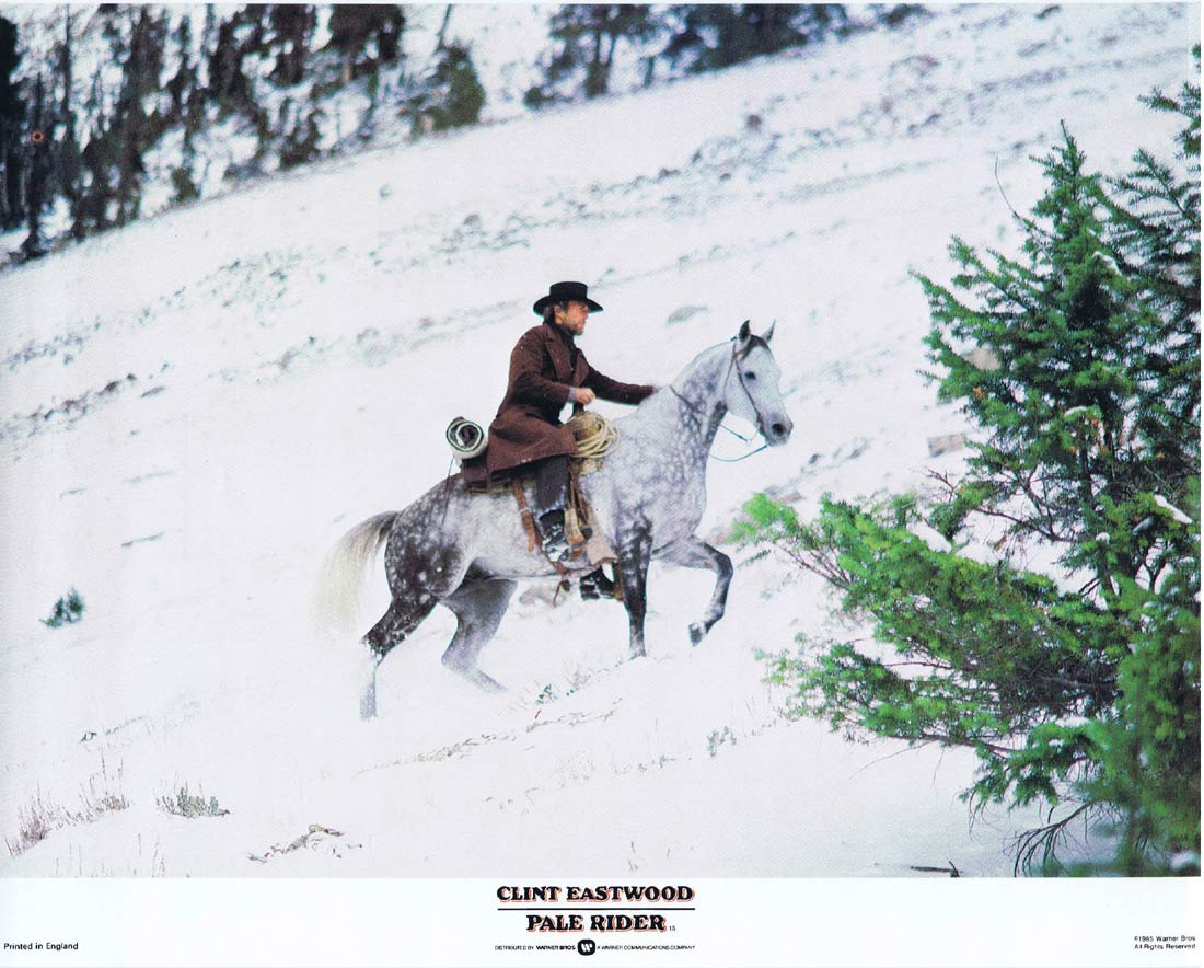 PALE RIDER Original English Lobby Card 5 Clint Eastwood Michael Moriarty