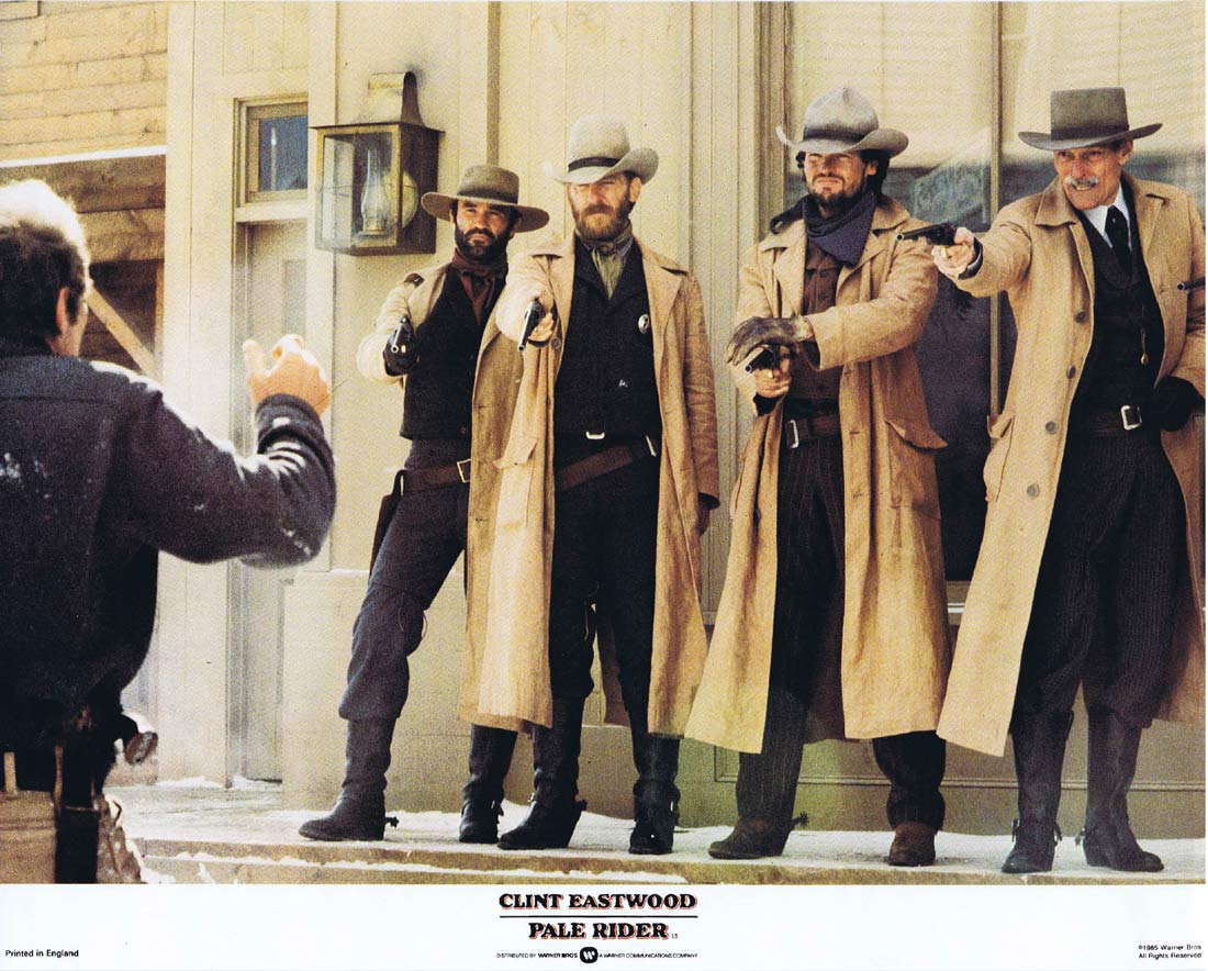PALE RIDER Original English Lobby Card 6 Clint Eastwood Michael Moriarty