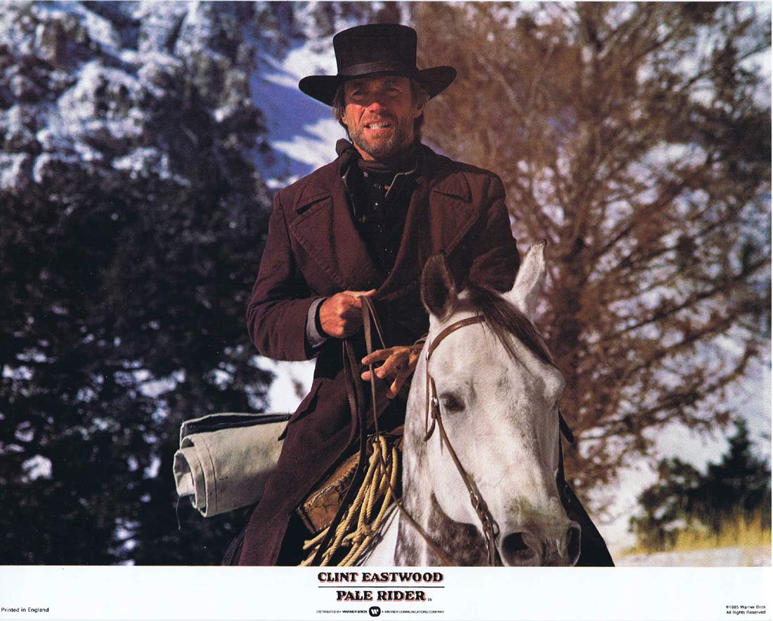 PALE RIDER Original English Lobby Card 7 Clint Eastwood Michael Moriarty