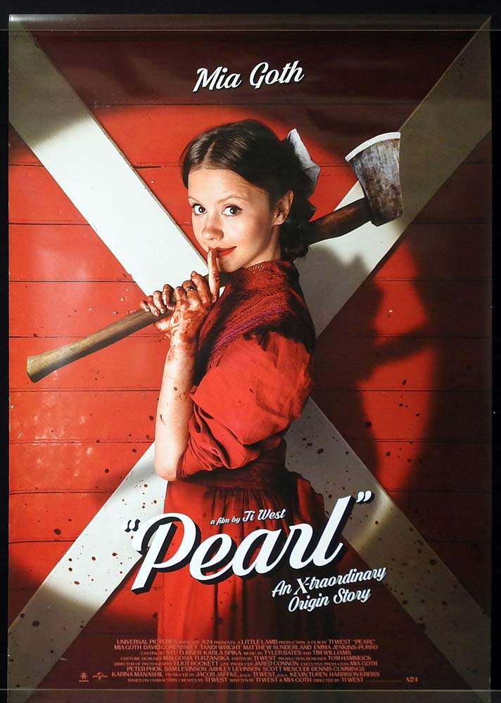 PEARL Original DS Australian ADV DS One Sheet Movie Poster Mia Goth Horror