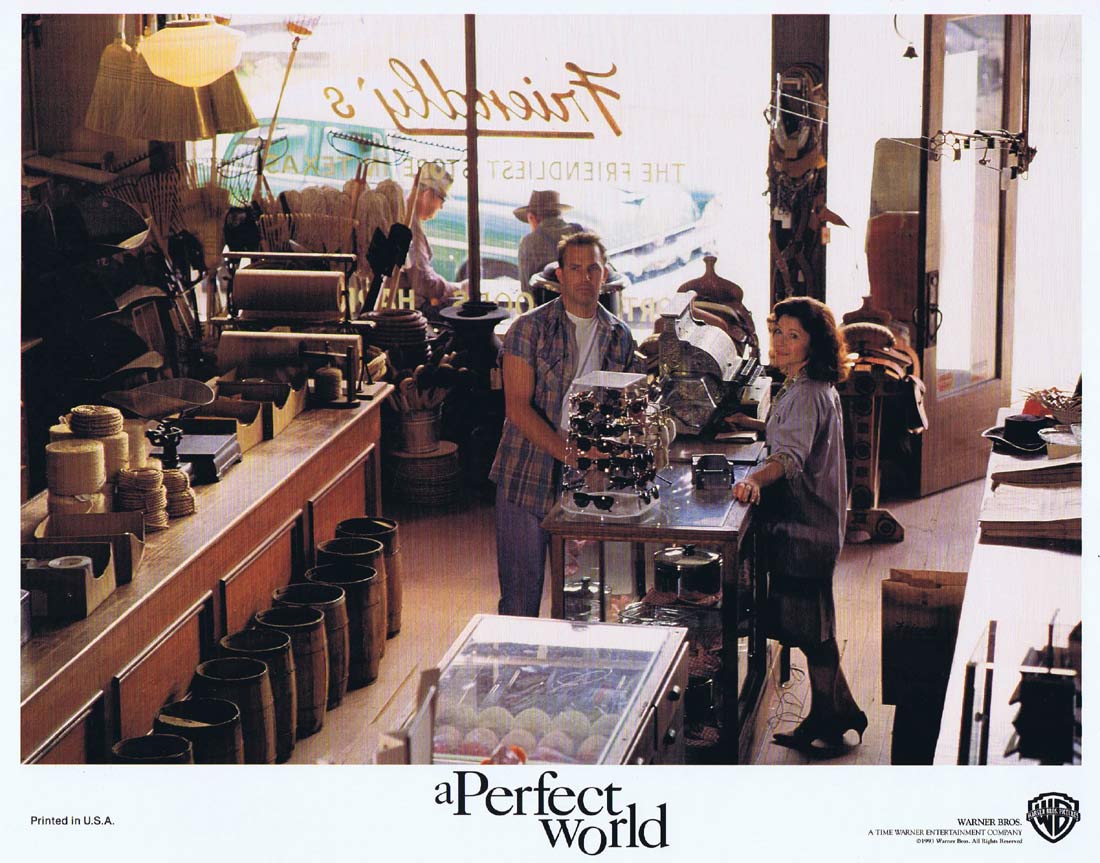 A PERFECT WORLD Original US Lobby Card 5 Kevin Costner Clint Eastwood Laura Dern