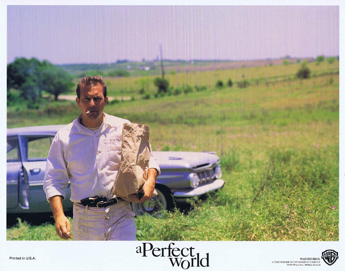 A PERFECT WORLD Original US Lobby Card 6 Kevin Costner Clint Eastwood Laura Dern