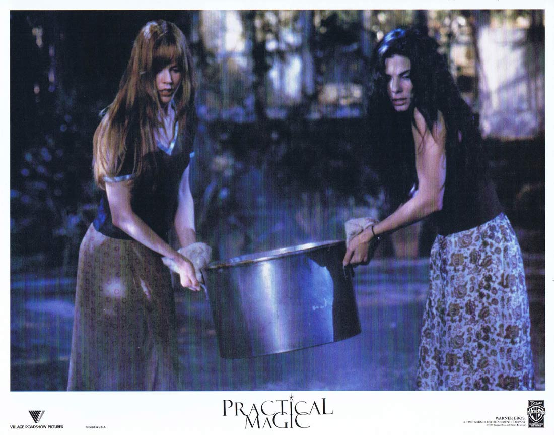 PRACTICAL MAGIC Original US Lobby Card 3 Sandra Bullock Nicole Kidman