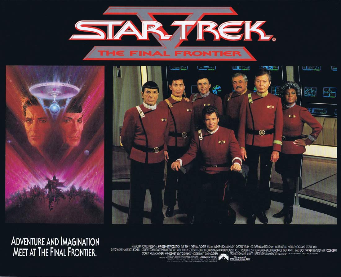 STAR TREK V THE FINAL FRONTIER Original US Lobby Card 5 William Shatner Leonard Nimoy