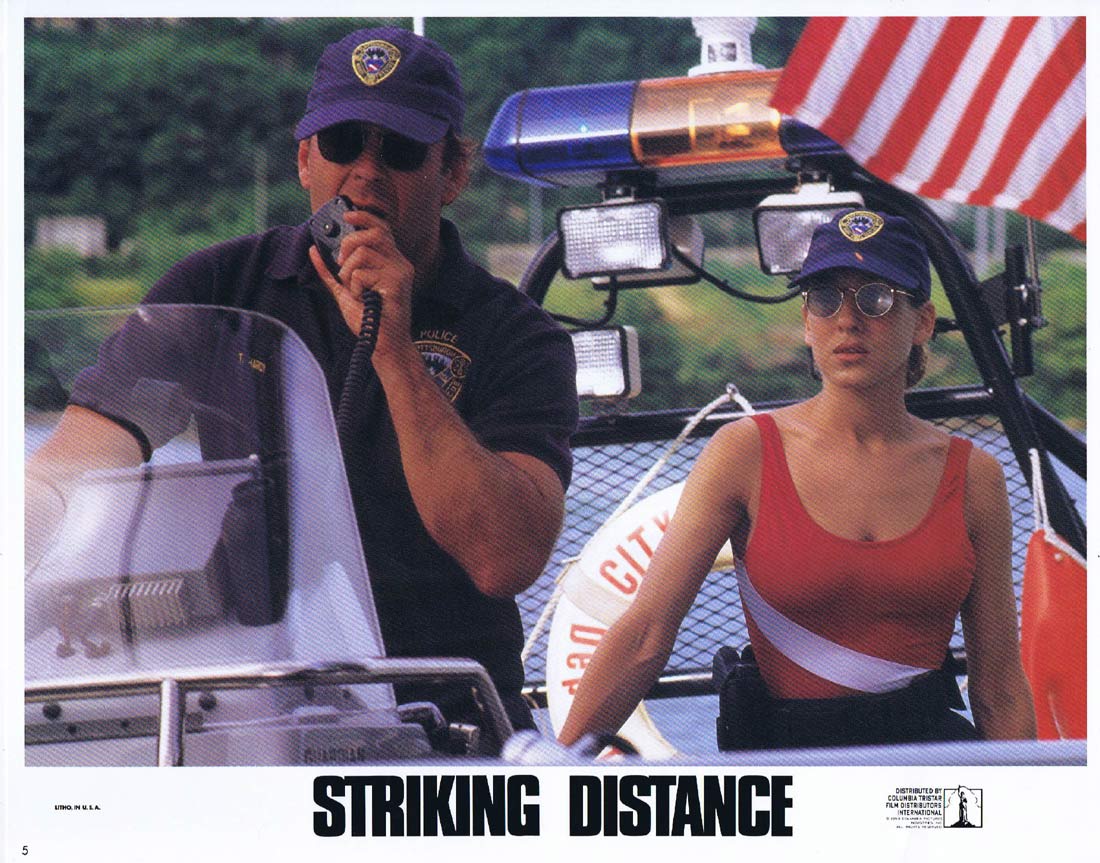 STRIKING DISTANCE Original US Lobby Card 5 Bruce Willis Sarah Jessica Parker
