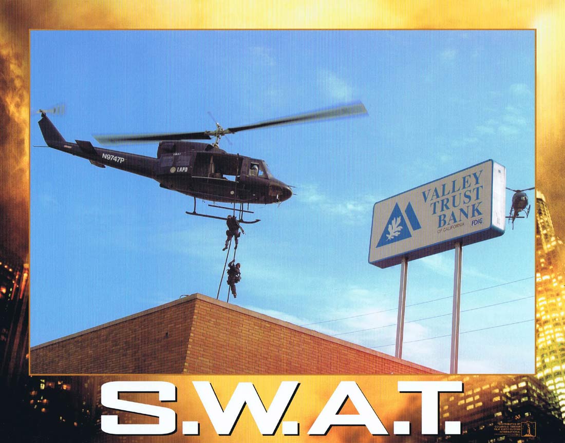 S.W.A.T. Original US Lobby Card 2 Samuel L. Jackson Colin Farrell Michelle Rodriguez