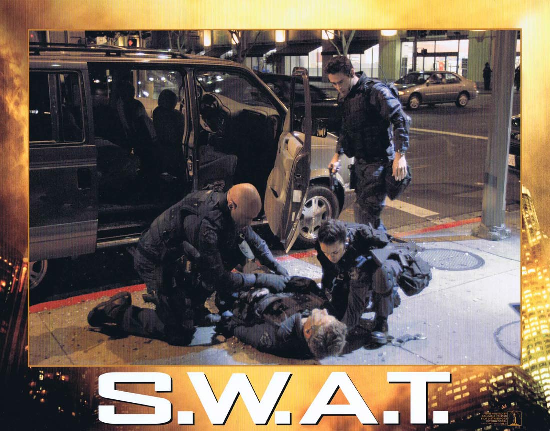 S.W.A.T. Original US Lobby Card 3 Samuel L. Jackson Colin Farrell Michelle Rodriguez