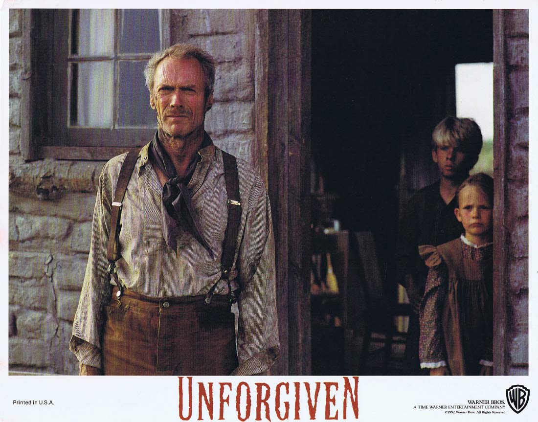 UNFORGIVEN Original Lobby Card 7 Clint Eastwood Gene Hackman Morgan Freeman