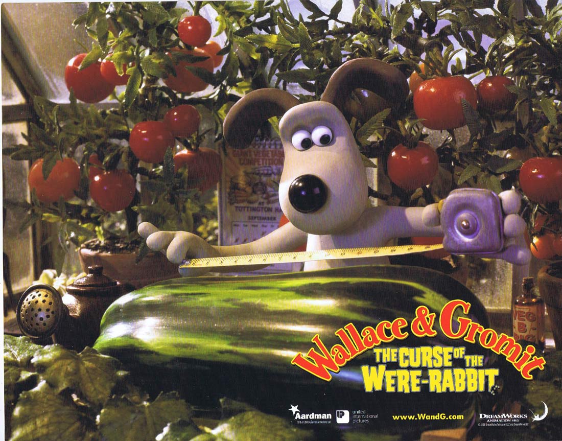 WALLACE AND GROMIT THE CURSE OF THE WERE RABBIT Original US Lobby Card 1