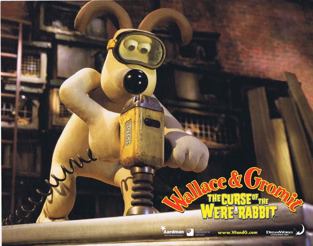 WALLACE AND GROMIT THE CURSE OF THE WERE RABBIT Original US Lobby Card 2