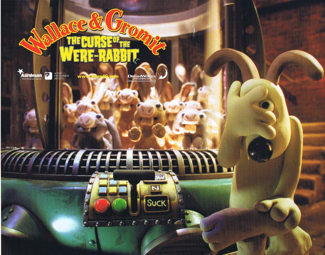 WALLACE AND GROMIT THE CURSE OF THE WERE RABBIT Original US Lobby Card 5